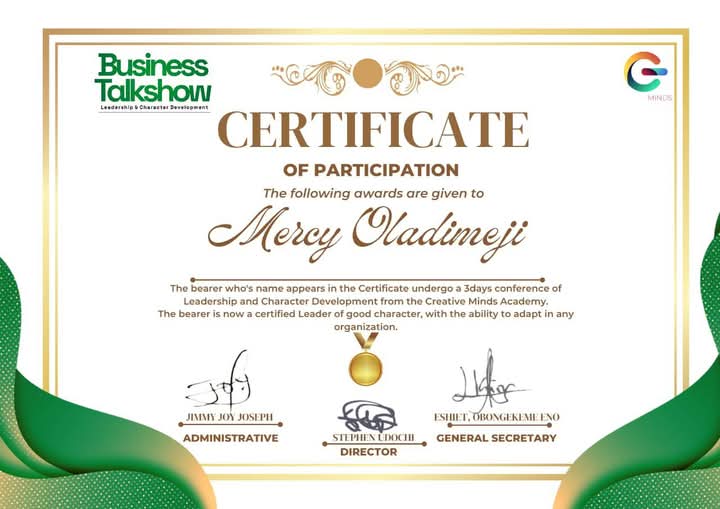 Certificate 6
